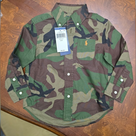 Ralph Lauren Camouflage Button Down Shirt - Picture 1 of 5